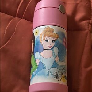 Disney Princess Funtainer Thermos 12 oz with straw inside lid